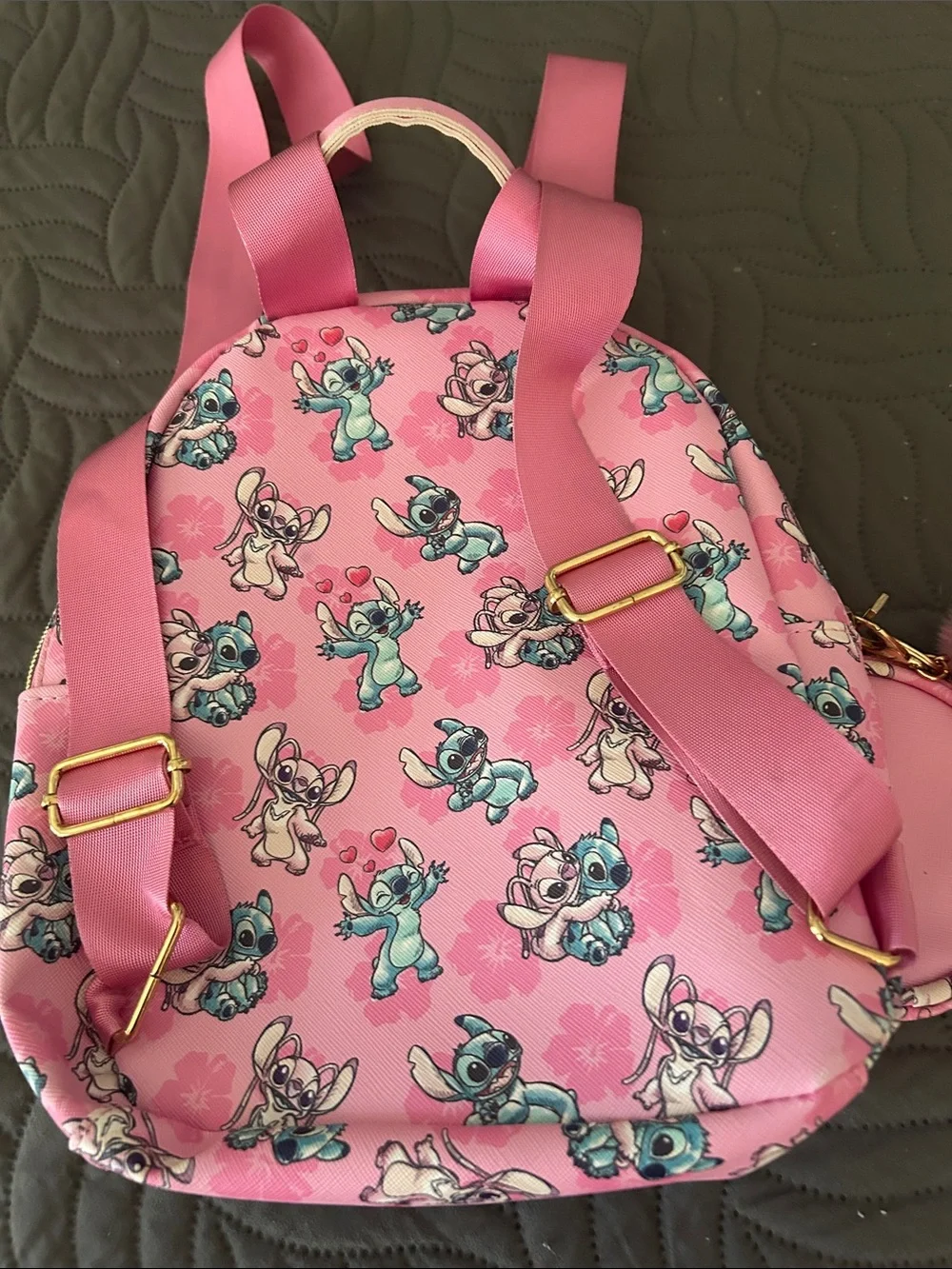 NWOT- 12” Pink STITCH Backpack